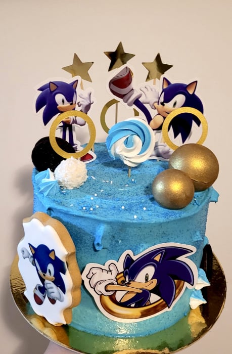 Decoratiune Tort Cu Sonic