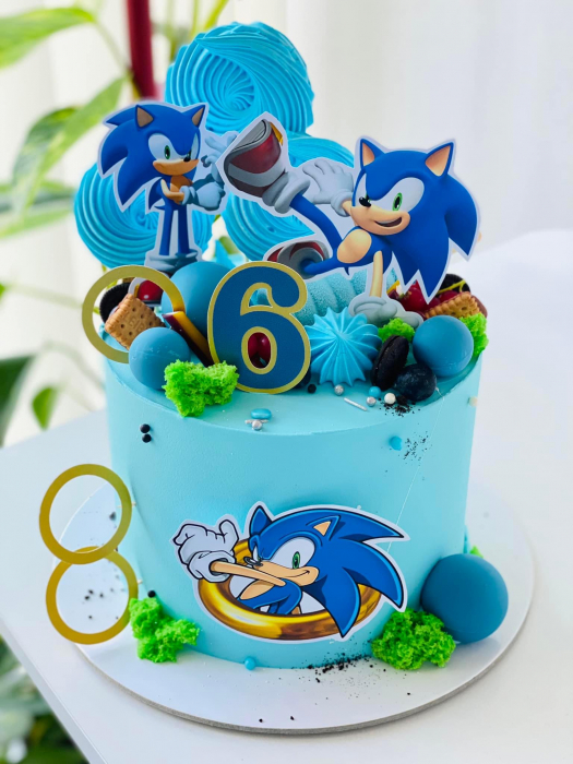 Decoratiune Tort Cu Sonic