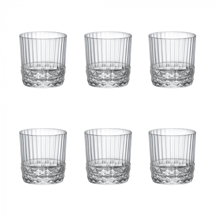 BORMIOLI ROCCO AMERICA 20S Set 6 Pahare Cocktail DOF 370ml AgmaHoreca Ro