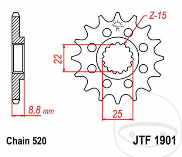 Pinion Fata Ktm Husqvarna Beta Husaberg