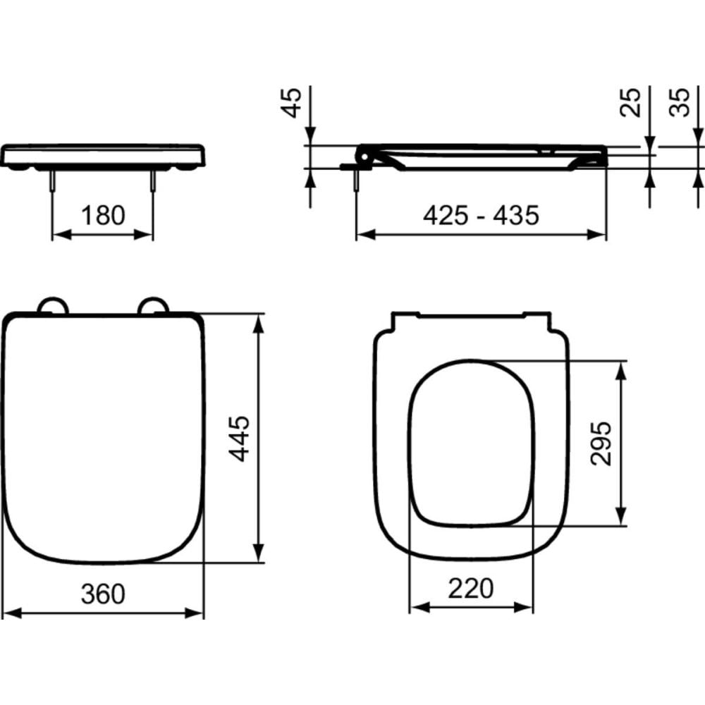 Vas Wc Suspendat Rimless Plus Ideal Standard I Life B Alb Lucios Cu