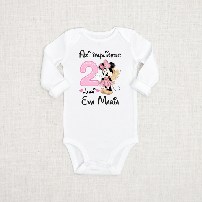 Body Personalizat Aniversare Nume Minnie