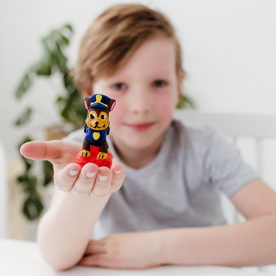 Set Creativ Diy Figurine Din Ipsos Paw Patrol Patrula Catelusilor