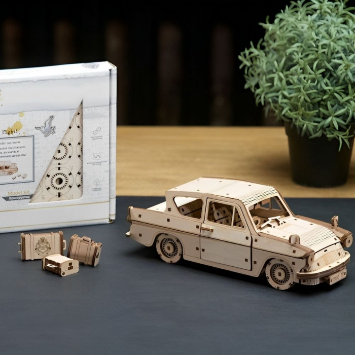 Puzzle D Flying Ford Anglia Din Lemn Ugears Mindblower Ro