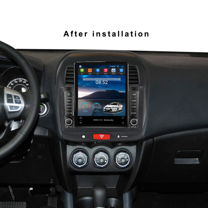 Navigatie GPS NAVI IT Compatibil Cu Mitsubishi ASX Tesla Style ANDROID