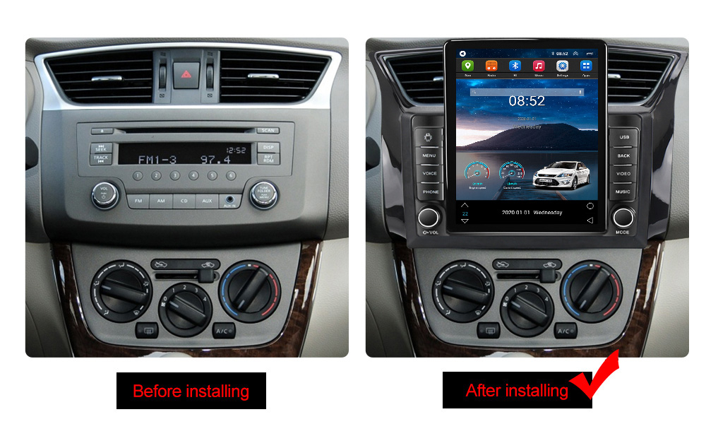 Navigatie Gps Navi It Compatibil Cu Nissan Sylphy Tesla Style