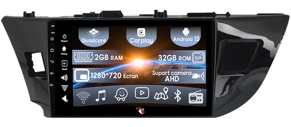 Navigatie GPS NAVI IT Compatibil Cu Toyota Corolla 2013 2018 2GB RAM