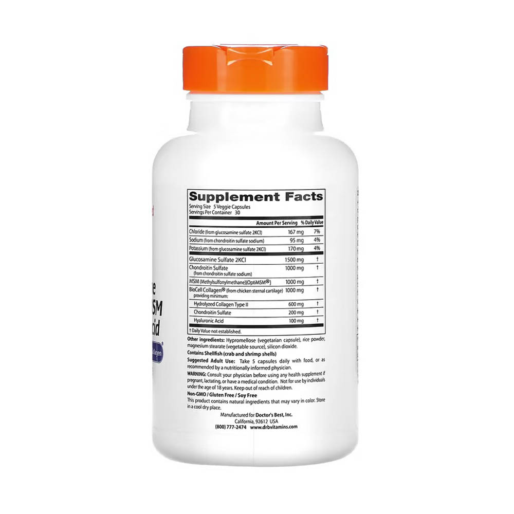 Glucosamine Chondroitin MSM Hyaluronic Acid Doctor S Best