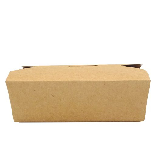 Cutie Meniu Street Food Din Carton Kraft Cu 4 Clapete 1080 Cc 50 Buc