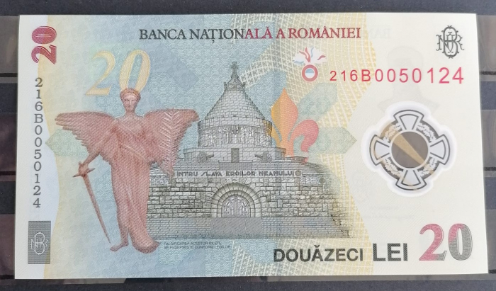 Romania Bancnota 20 Lei 2021 Ecaterina Teodoroiu Necirculata