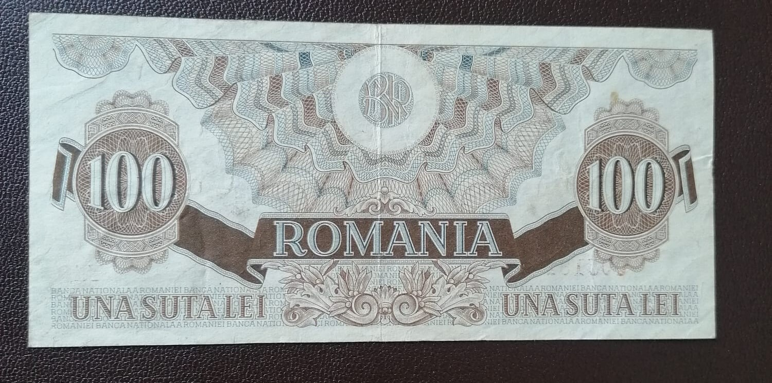 Romania Bancnota Lei Filigran Rpr Circulata