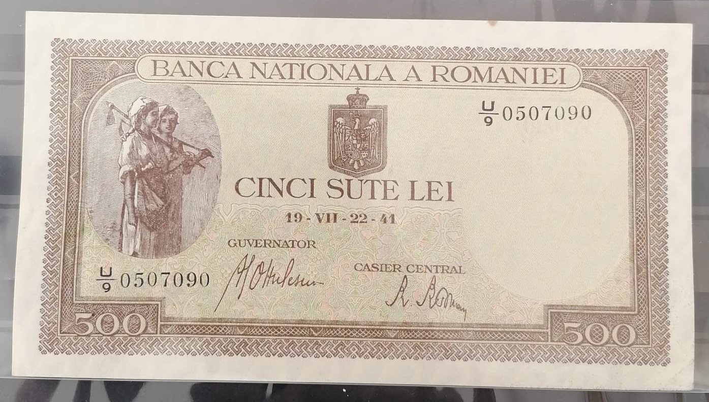 Romania Bancnota 500 Lei 1941 Circulata