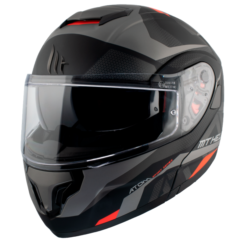 Casca Moto Modulara Cu Ochelari Incorporati Mt Helmets Atom Sv Skill