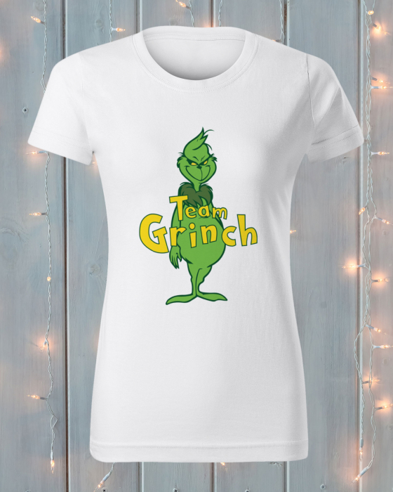 Tricou Personalizat De Craciun Grinch Team