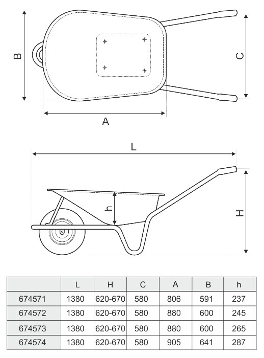 Roaba Evotools P Cu Roata Pneumatica Si Janta Metalica Cantitate