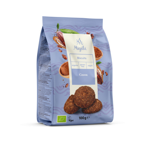 Biscuiti Cu Cacao Bio Vegan Fara Gluten 100g