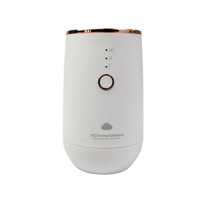 Aparat de odorizare   parfumare auto profesional 10Q Aroma ScentA603 cu Bluetooth si acumulator intern 2000mAh - Alb