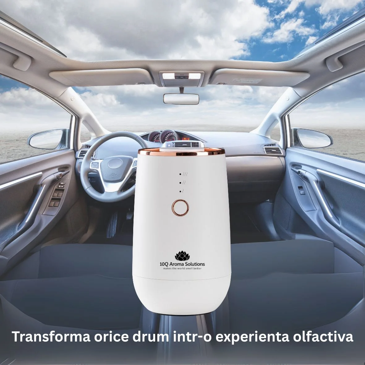 Aparat de odorizare   parfumare auto profesional 10Q Aroma ScentA603 cu senzor si acumulator intern 2000mah