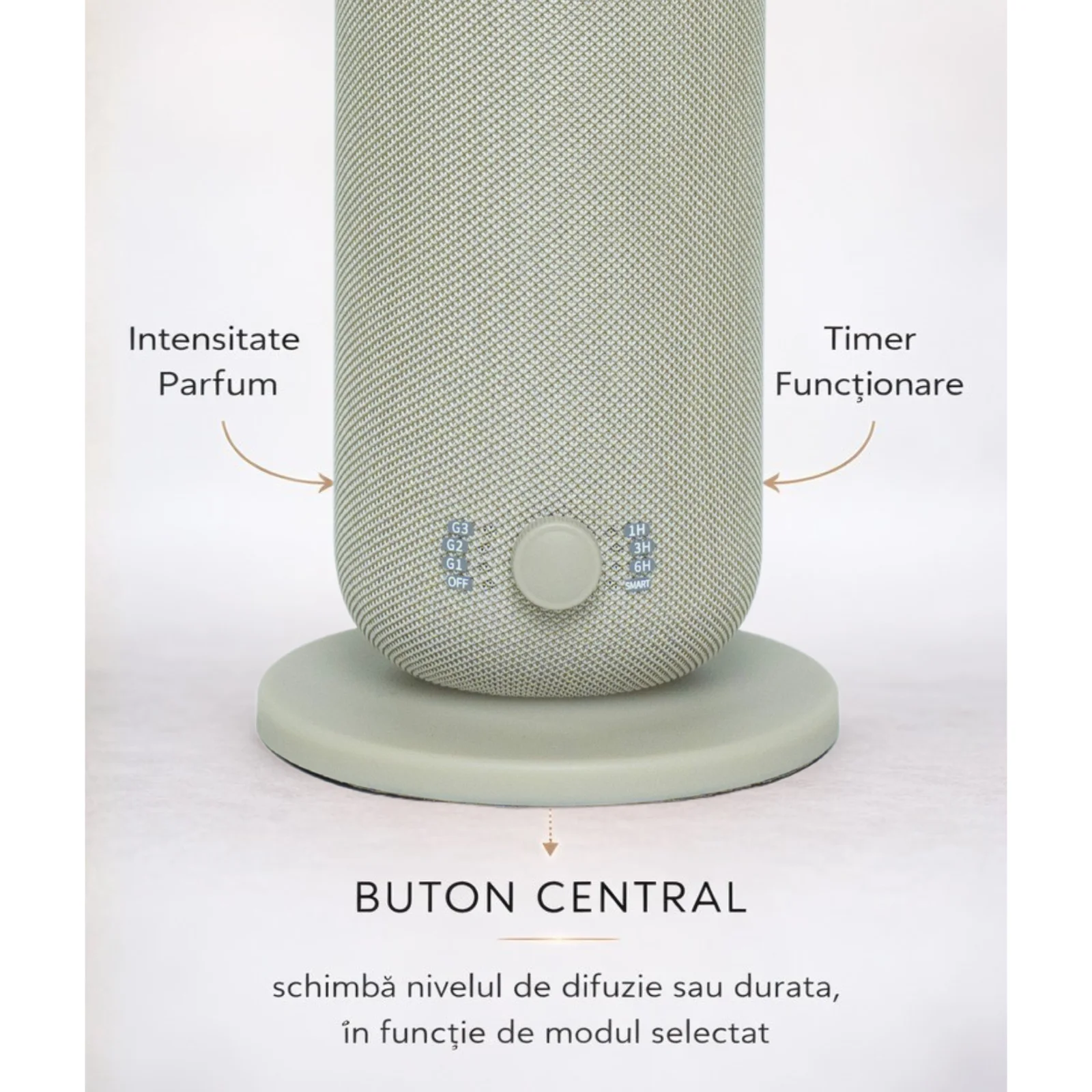 Aparat Profesional de Parfumare Ambientala 10Q Aroma Obelisk Bej [5]