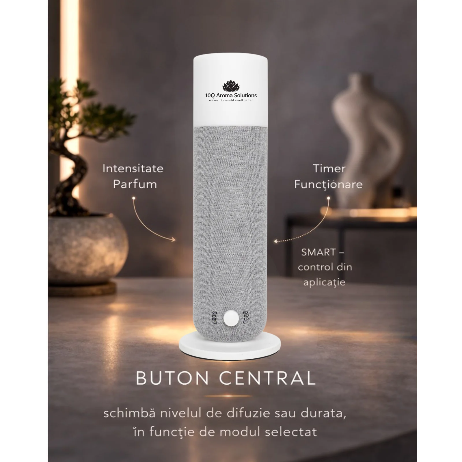 Aparat Profesional de Parfumare Ambientala 10Q Aroma Obelisk Gri [5]