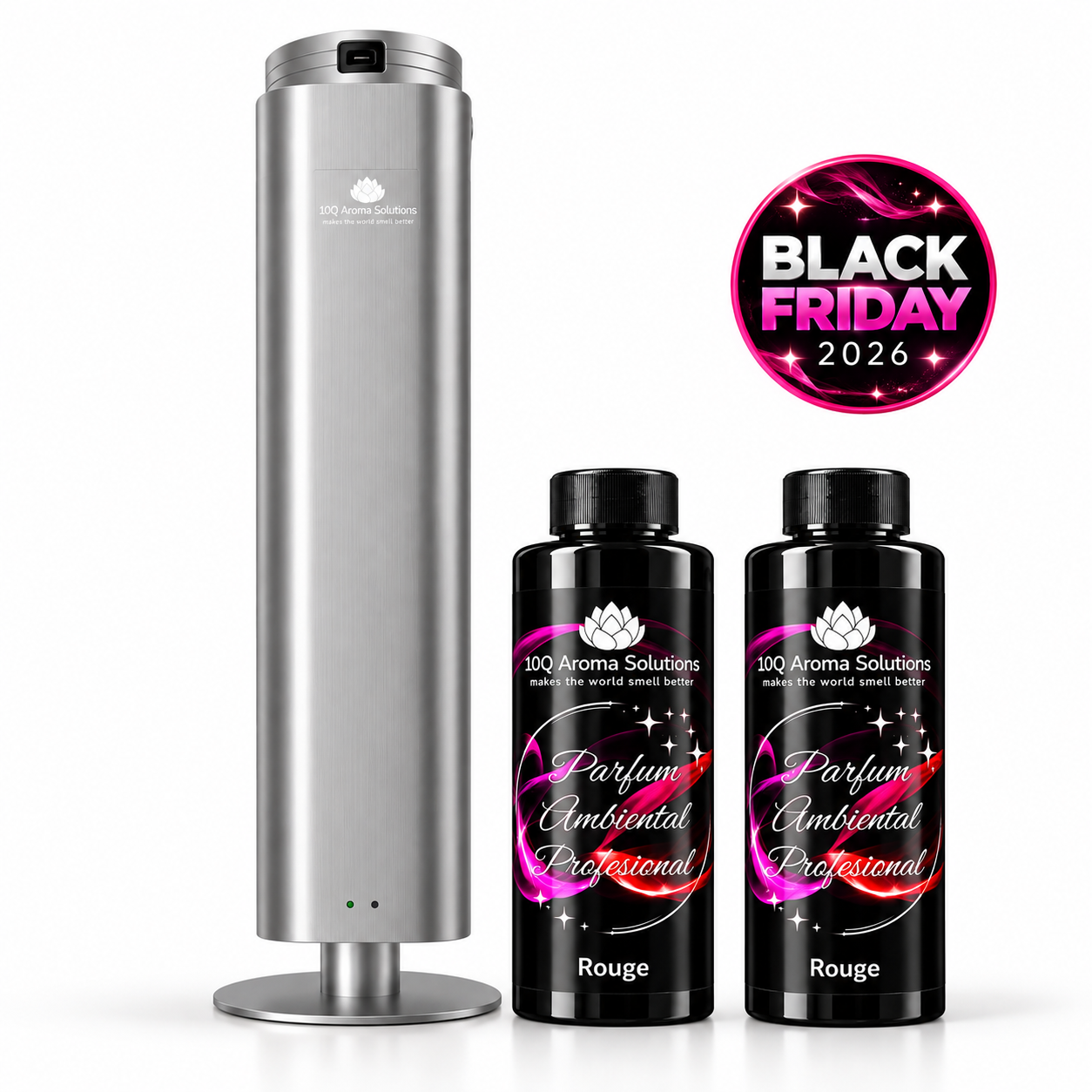 Pachet 10Q Aroma AirLux 2000 Titan + 500 g parfum ambiental profesional la alegere