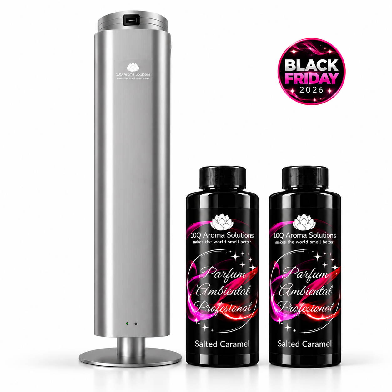 Pachet 10Q Aroma AirLux 2000 Titan + 500 g parfum ambiental profesional la alegere
