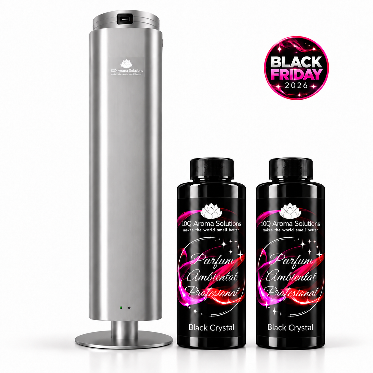 Pachet 10Q Aroma AirLux 2000 Titan + 500 g parfum ambiental profesional la alegere