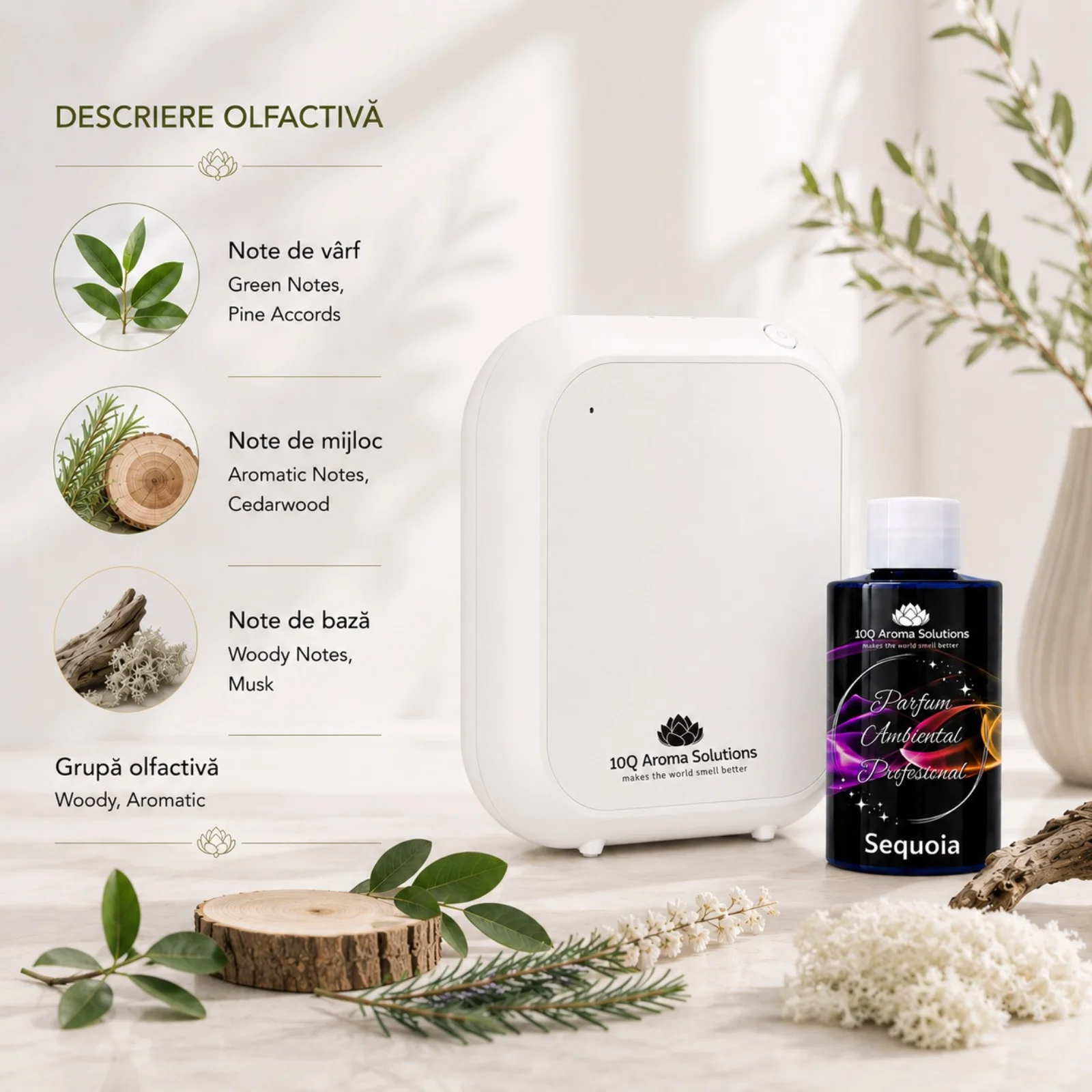 Pachet Promo: 10Q Aroma Eco Plus Negru + Rezerva Parfum Ambiental Profesional 100 g [3]