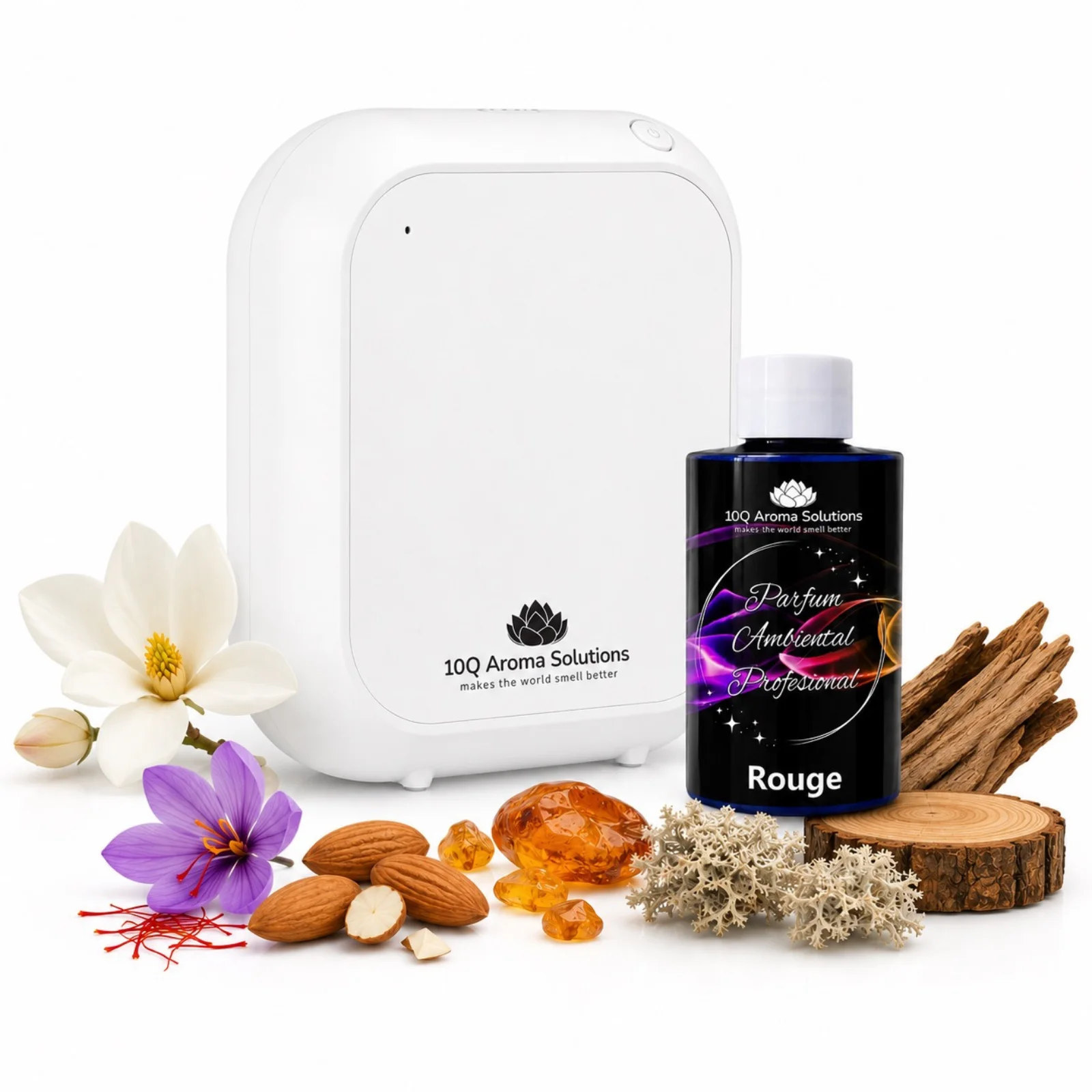 Pachet Promo: 10Q Aroma Eco Plus Negru + Rezerva Parfum Ambiental Profesional 100 g [2]