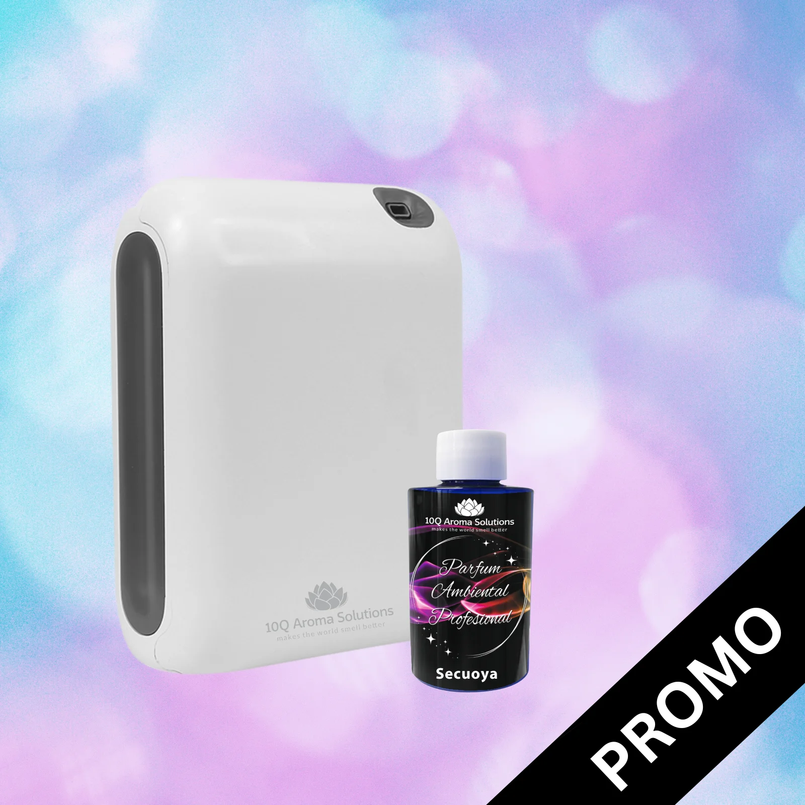 Pachet Promo - Aparat de odorizare 10Q AromaLux Future 400 cu Bluetooth + Rezerva