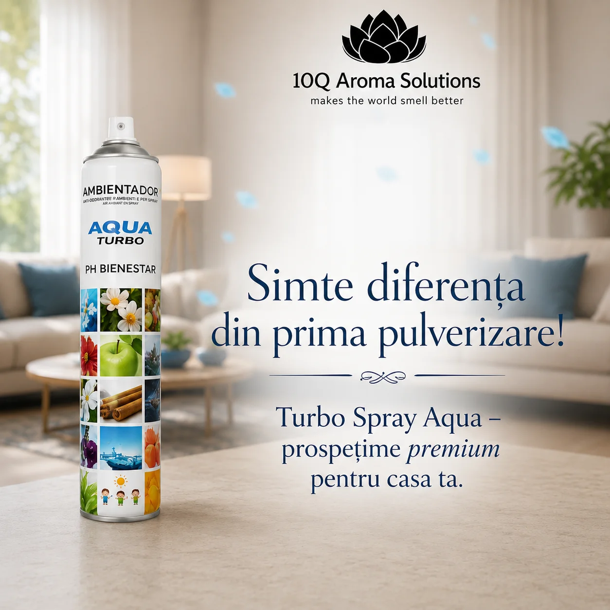 Spray odorizant profesional Turbo - Aqua [3]