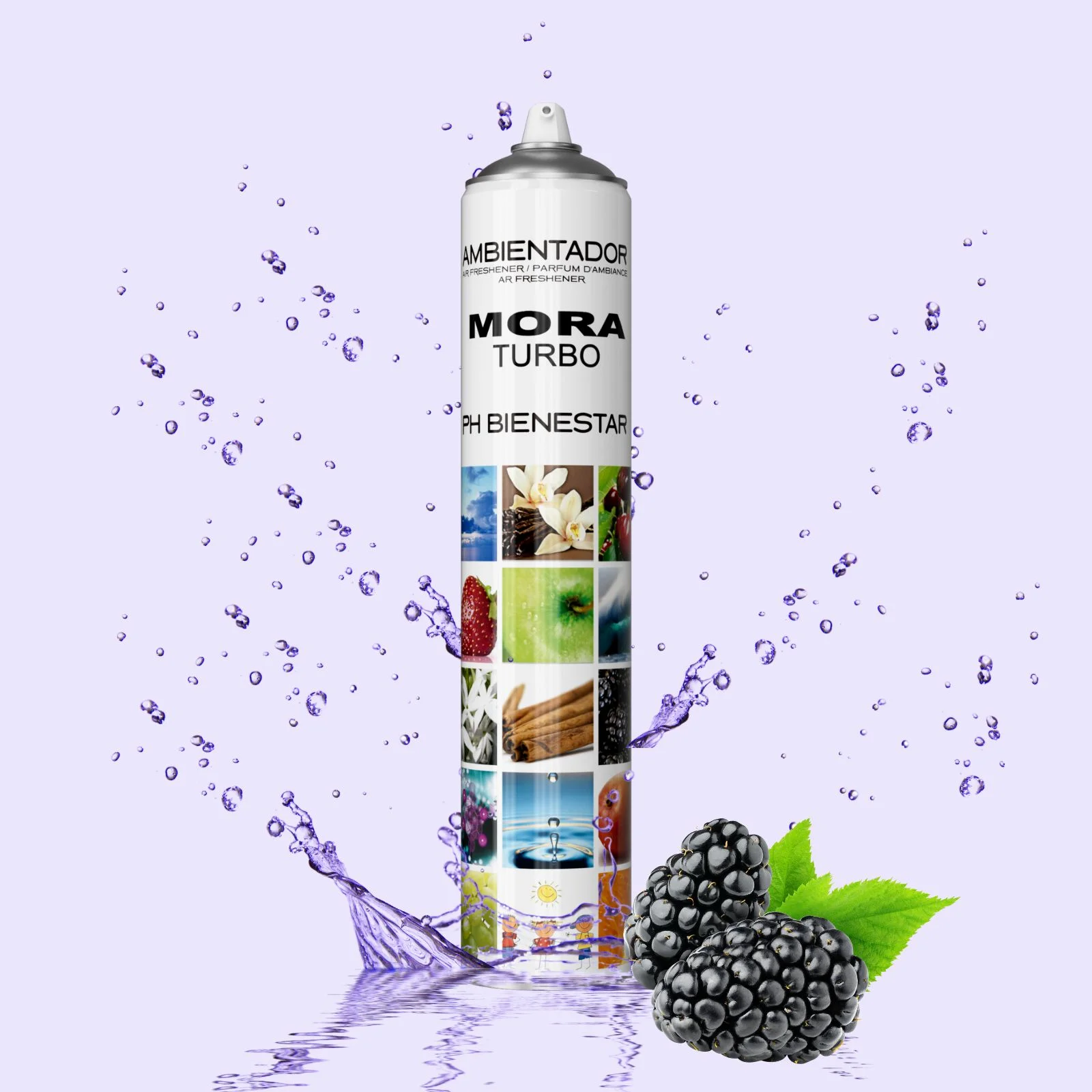 Spray odorizant profesional pentru camera Turbo Spray 750ml - Mora