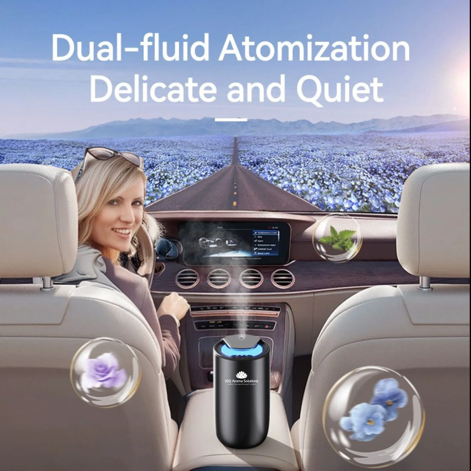 Aparat profesional de parfumare auto 10Q AromaDrive Exclusive, design titan, tehnologie nebulizare la rece. [3]