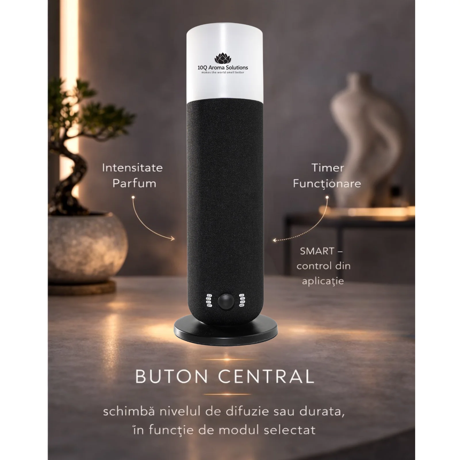 Aparat Profesional de Parfumare Ambientala 10Q Aroma Obelisk Negru [3]