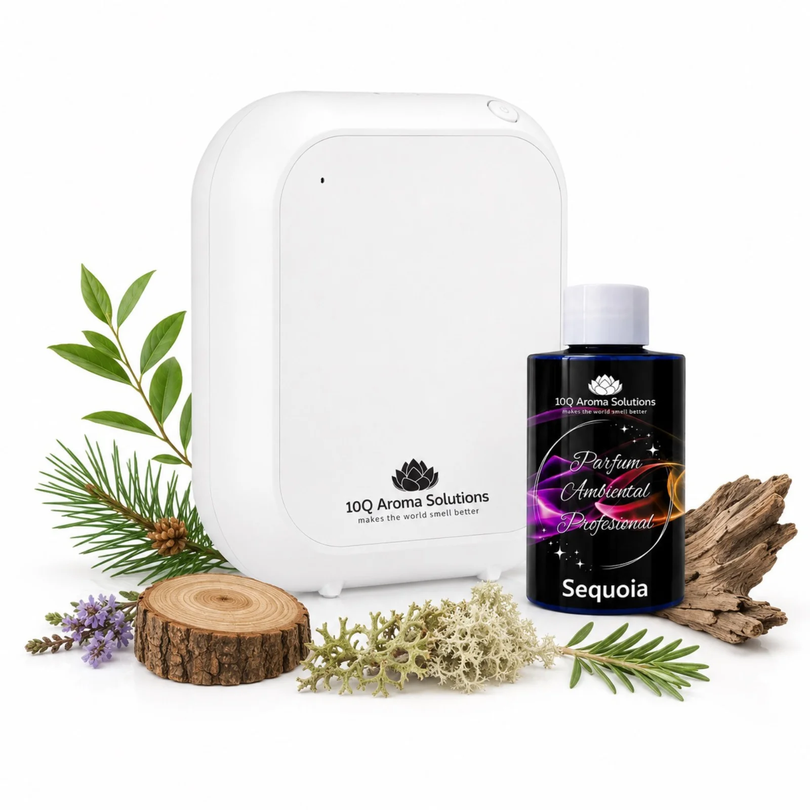 Pachet Promo: 10Q Aroma Eco Plus Negru + Rezerva Parfum Ambiental Profesional 100 g [1]