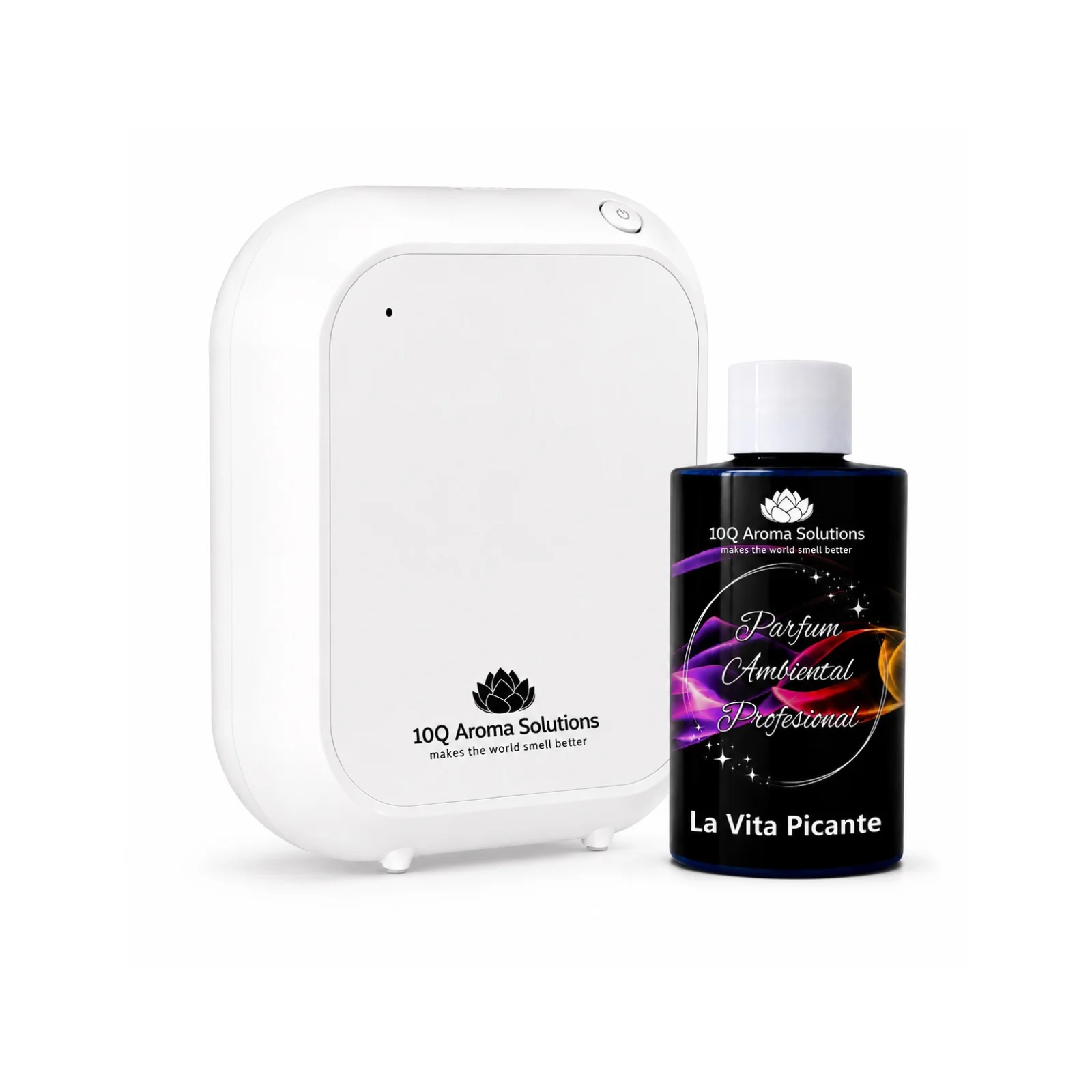 Pachet Promo: 10Q Aroma Eco Plus Negru + Rezerva Parfum Ambiental Profesional 100 g [20]