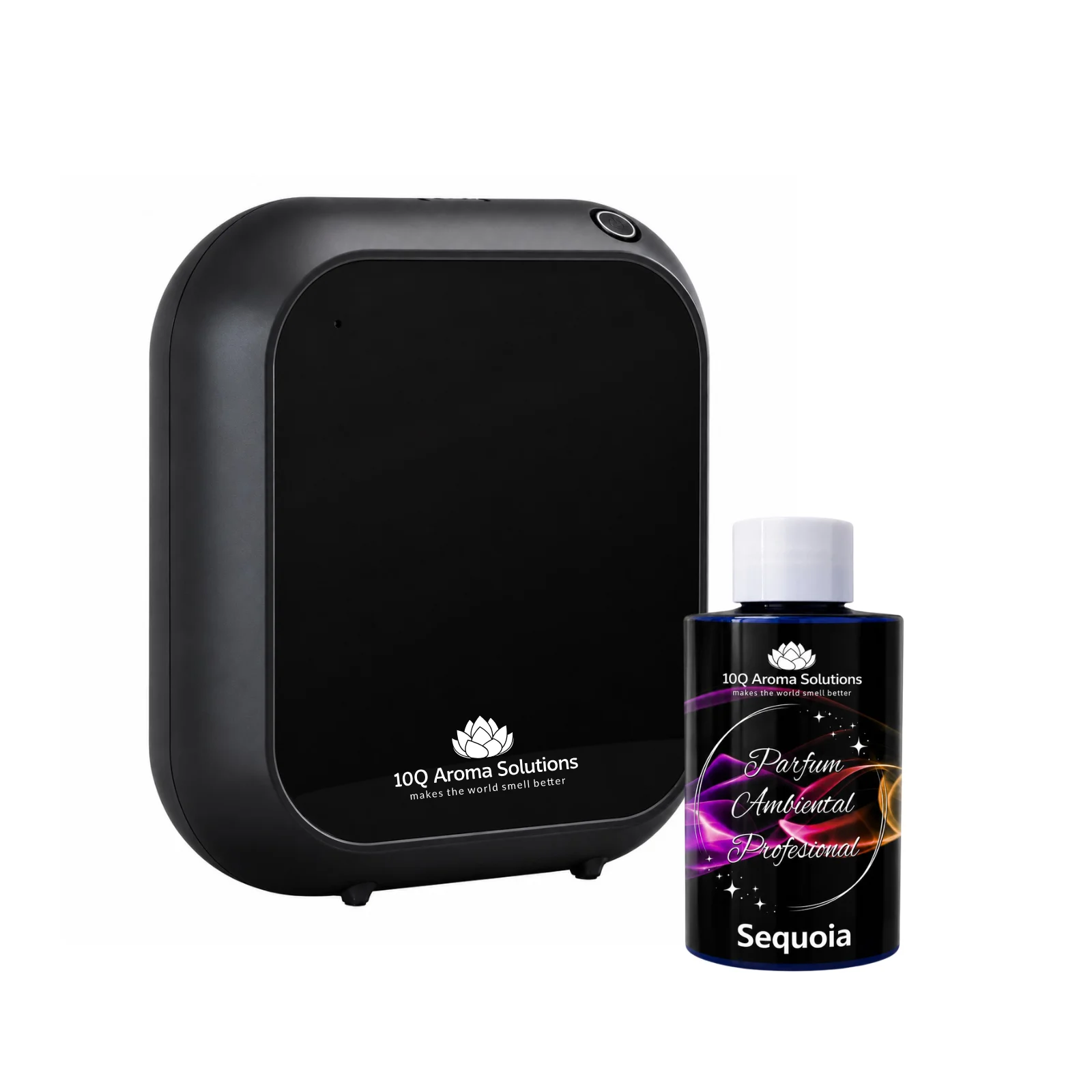 Promotii - 10Q Aroma Eco Plus Negru + Rezerva Parfum Ambiental Profesional 100 g