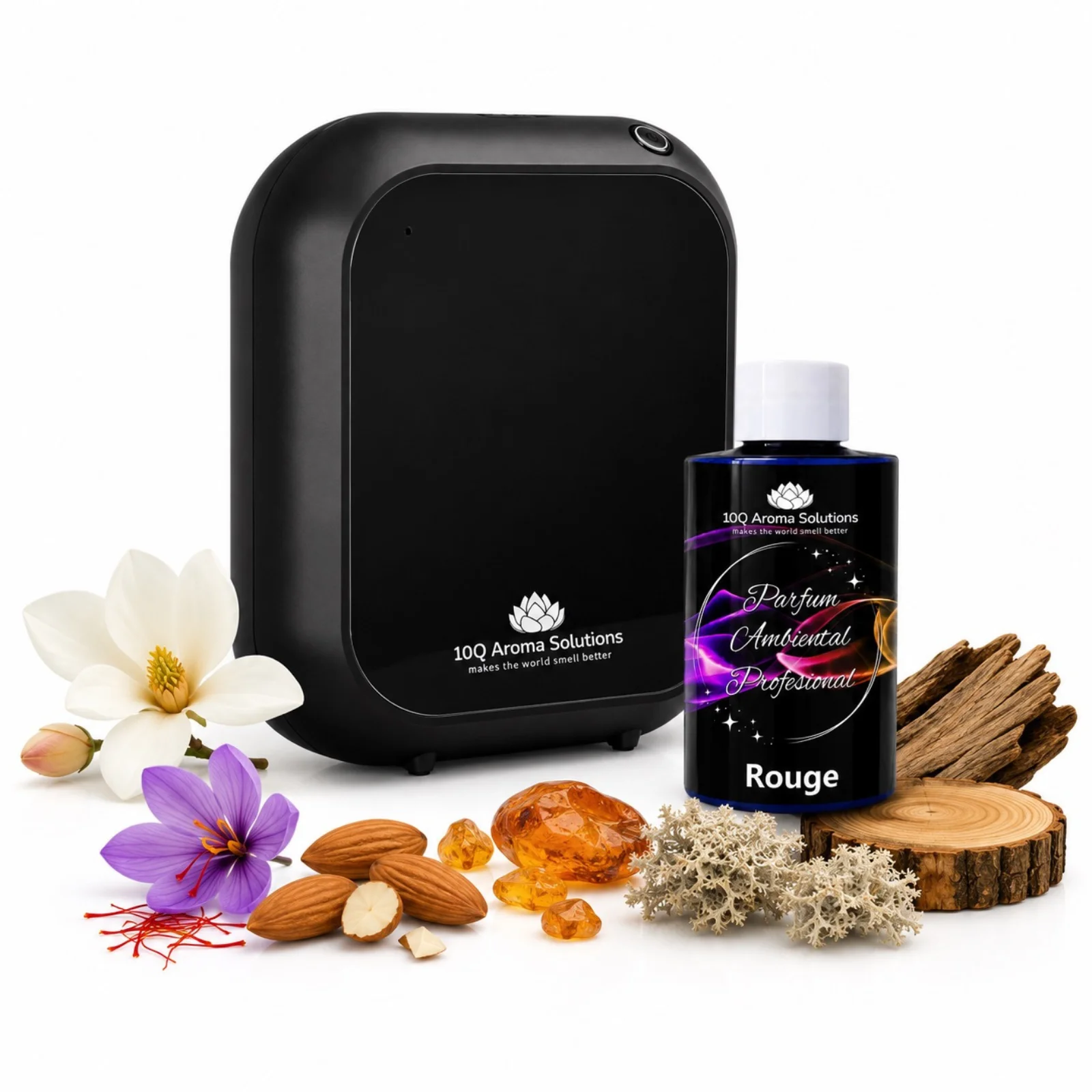 10Q Aroma Eco Plus Negru + Rezerva Parfum Ambiental Profesional 100 g [1]