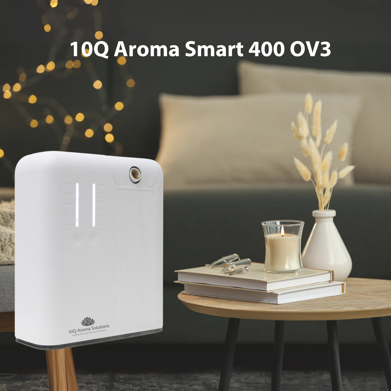 Pachet Promo – Aparat Parfumare Ambientala Profesionala 10Q Aroma Smart 400 OV3 Alb + Rezerva 100g [3]