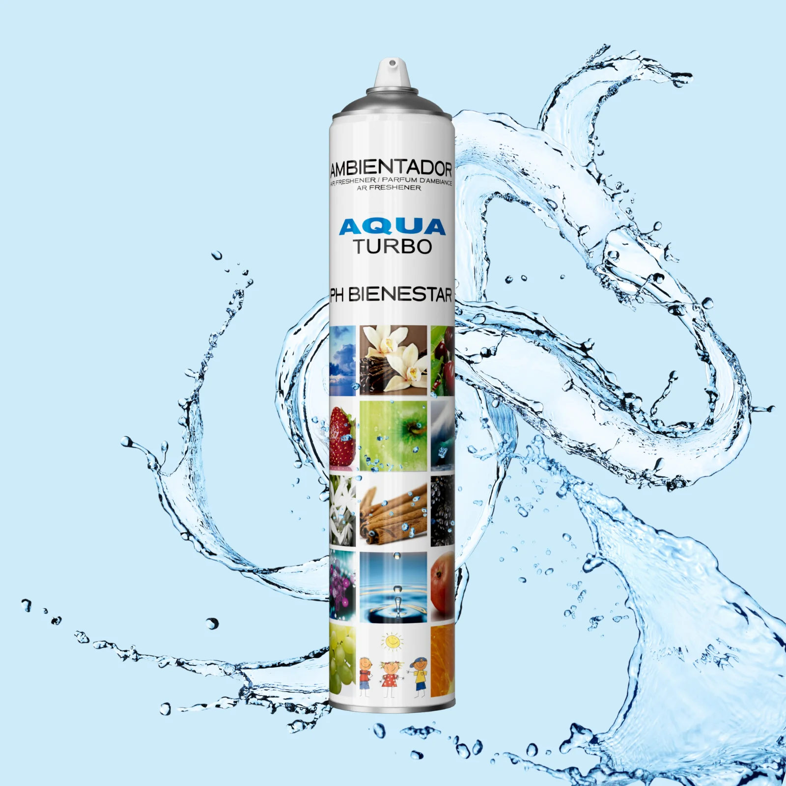 Spray odorizant profesional pentru camera Turbo Spray 750ml - Aqua [4]