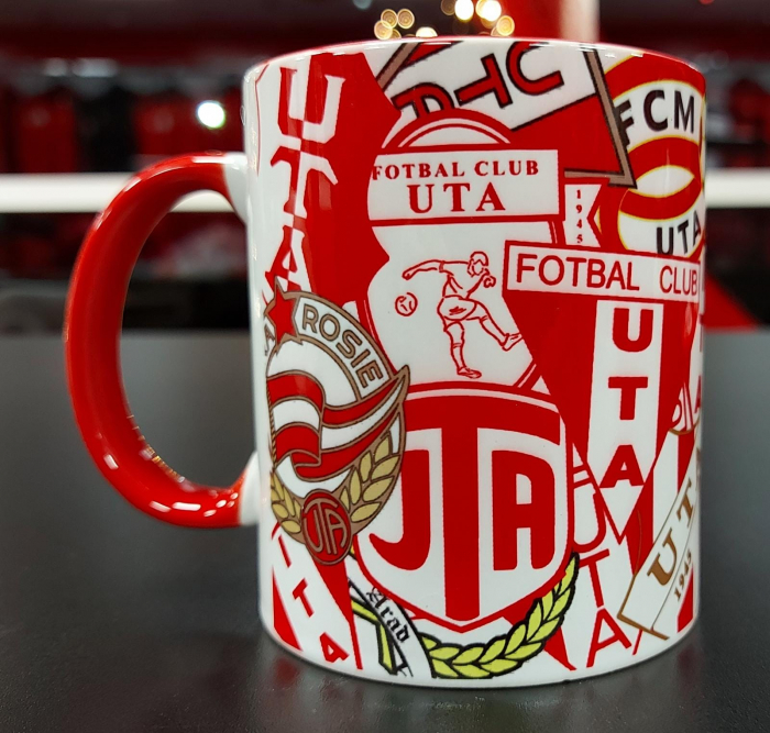 Mug with logos of UTA Arad [1]