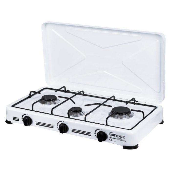 Aragaz, Minigaz 3 arzatoare (G 17), emailat, alimentare cu butelie gaz GPL [2]