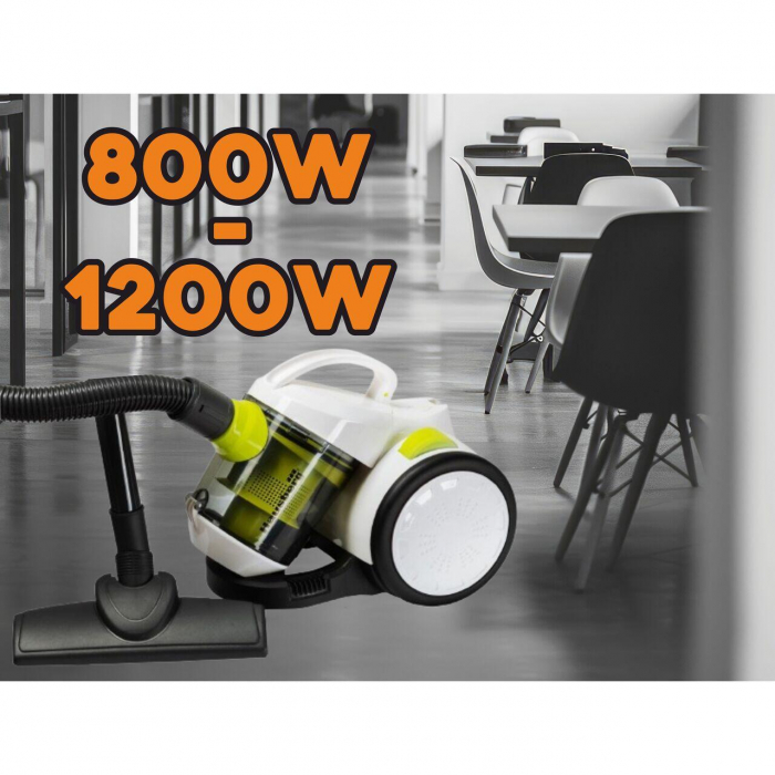 Aspirator fara sac (HB 5), 800-1200W, capacitate 1.5 L, aspirare uscata, ciclonic, filtru HEPA [5]