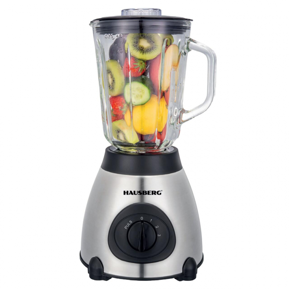 Blender electric cu rasnita din inox cu cana de sticla, (HB 37) capacitate 1.5 l , 3 viteze, 600W [3]