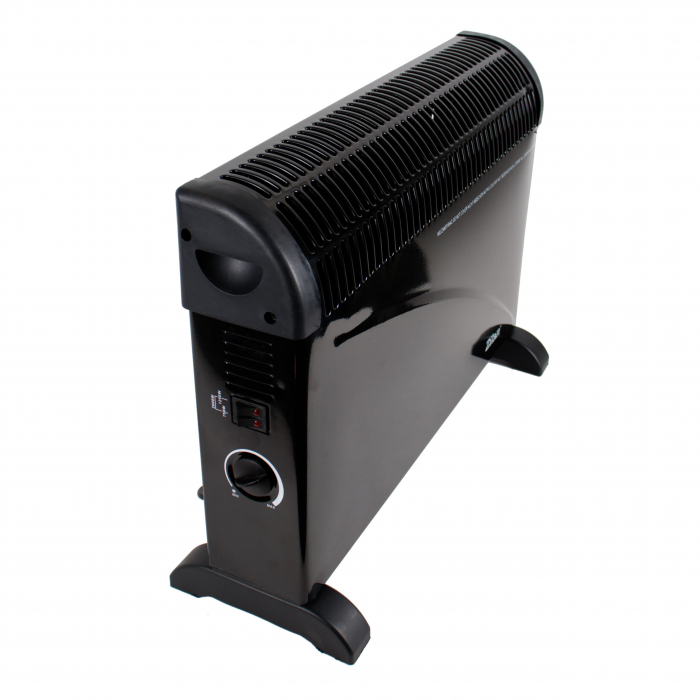 Radiator - Convector electric 2000 W (EZL 1) , termostat reglabil 3 trepte, negru [2]