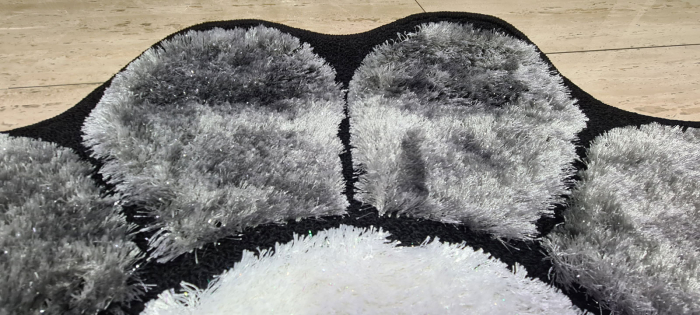 Covor Floare - Negru [2]