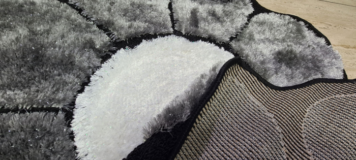 Covor Floare - Negru [3]
