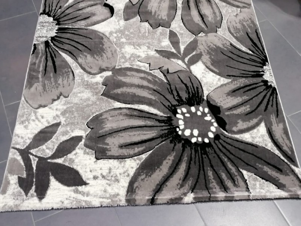 Covor Imperial Gri cu Flori [3]