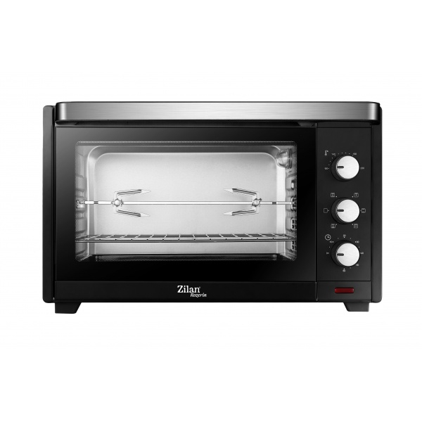 Cuptor electric Zilan (E 349) Rozerin, 2000 W, 45 Litri, Temperatura Reglabila, Geam Duble, Negru [2]