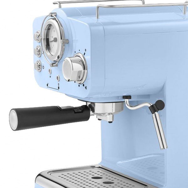 Espressor manual cafea (E 116), Albastru,15 Bar, 1.25 l, 1.100W, Design Retro [2]